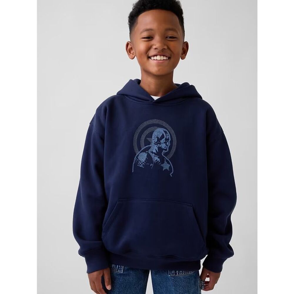 GAP Kids Marvel Captain America VintageSoft Relaxed Hoodie